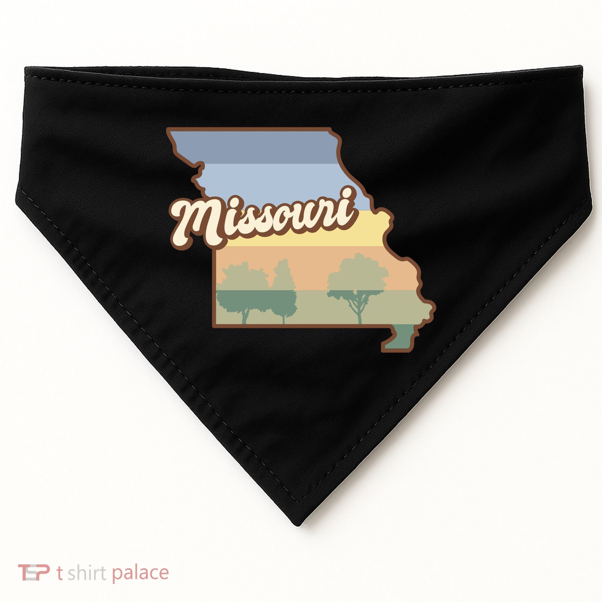 Retro Missouri USA-Made Doggie Bandana