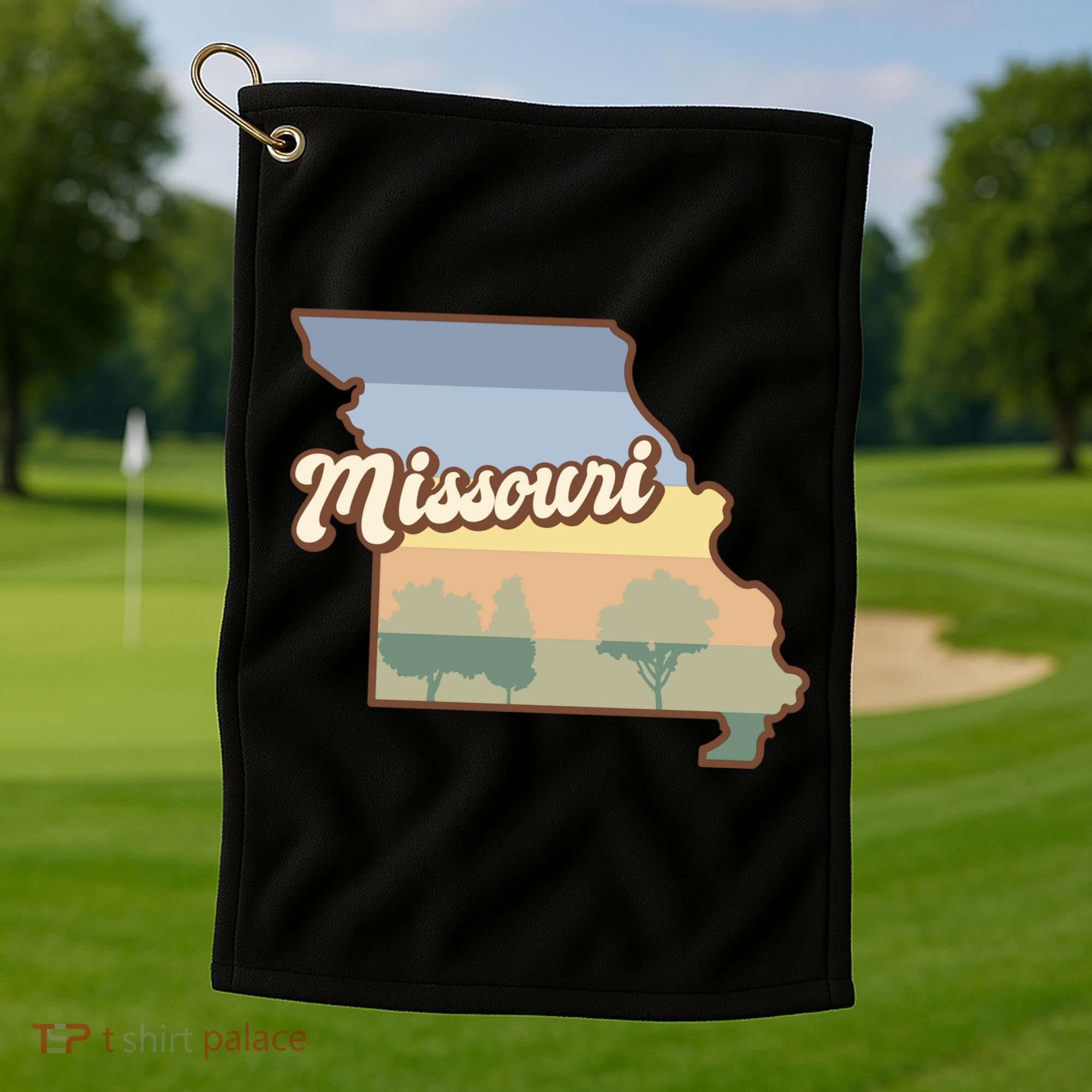 Retro Missouri Golf Towel