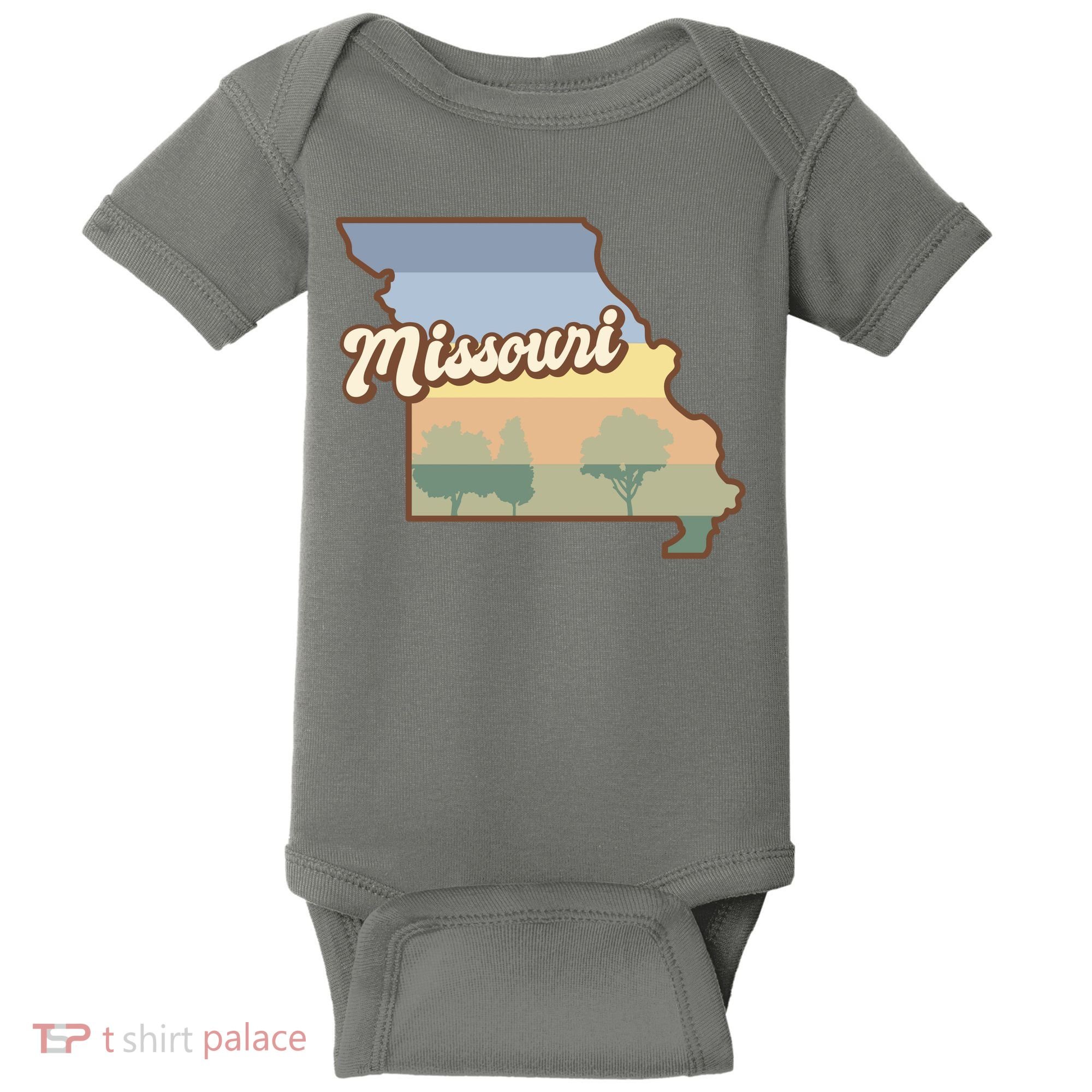 Retro Missouri Baby Bodysuit