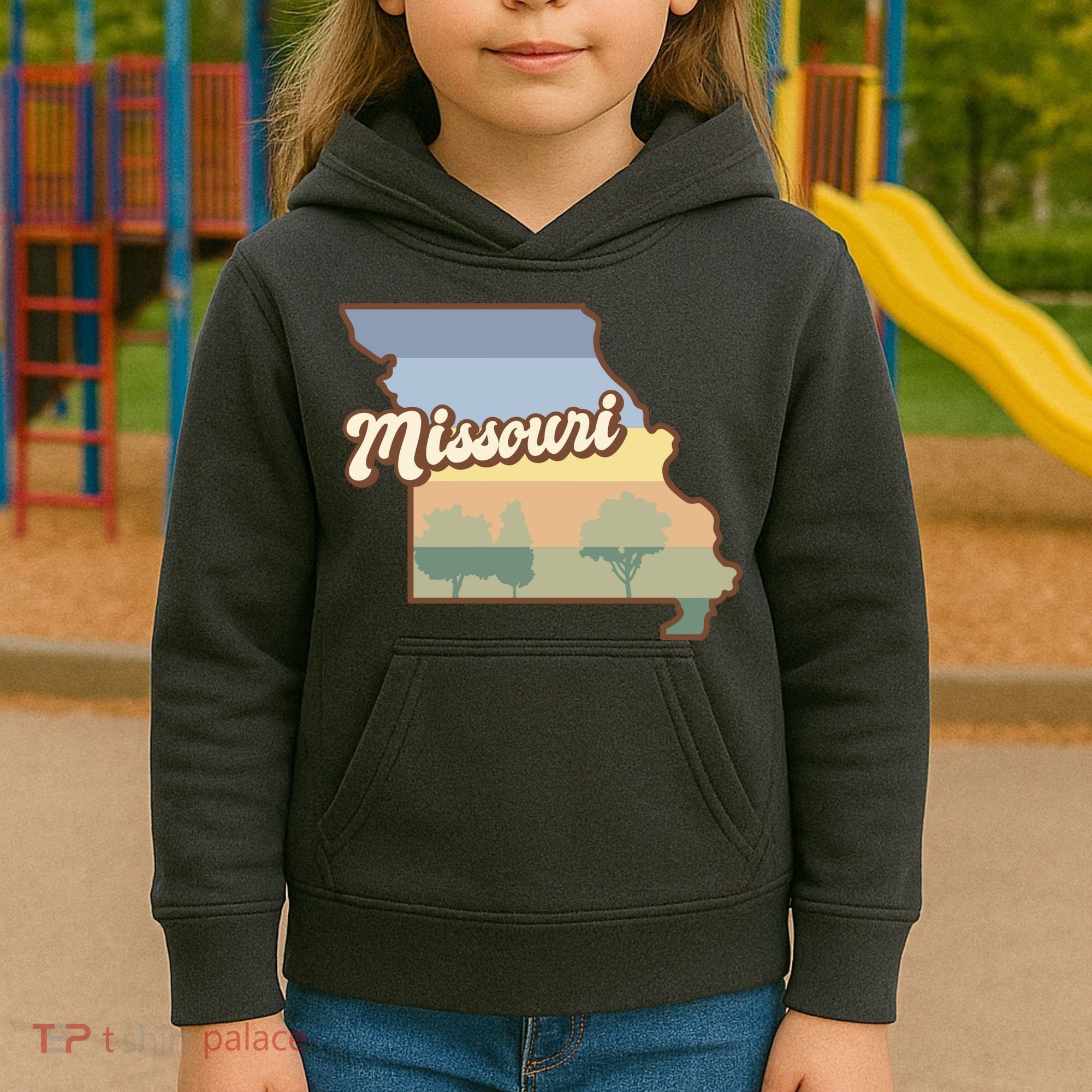 Retro Missouri Kids Hoodie