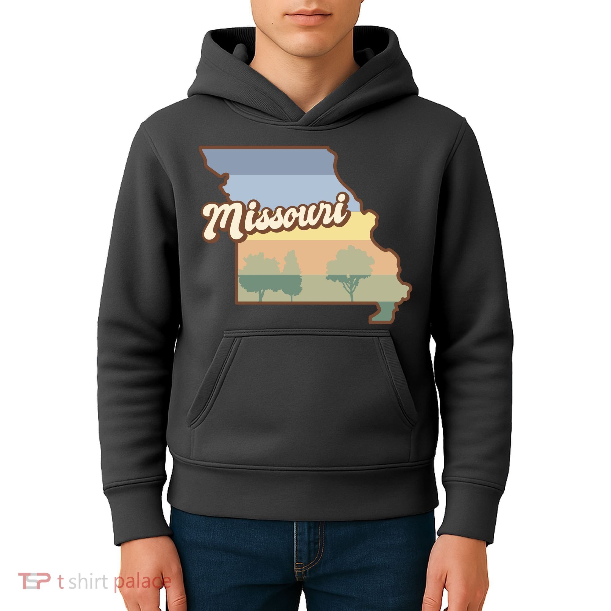 Retro Missouri Kids Hoodie
