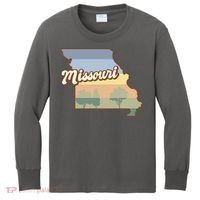 Retro Missouri Kids Long Sleeve Shirt thumb 0