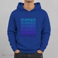 Runner Marathon Running Retro Gift Hoodie thumb 0