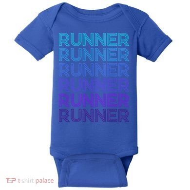 Runner Marathon Running Retro Gift Baby Bodysuit