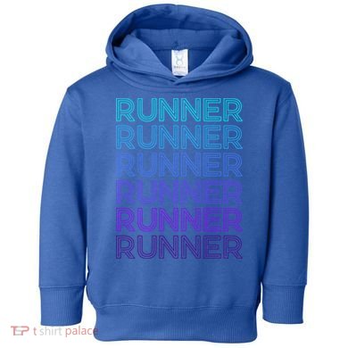 Runner Marathon Running Retro Gift Toddler Hoodie