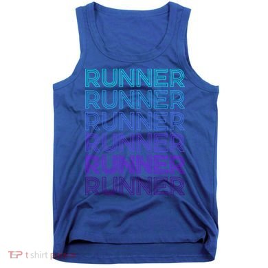 Runner Marathon Running Retro Gift Tank Top