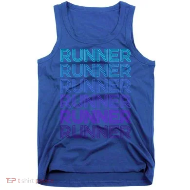 Runner Marathon Running Retro Gift Tank Top
