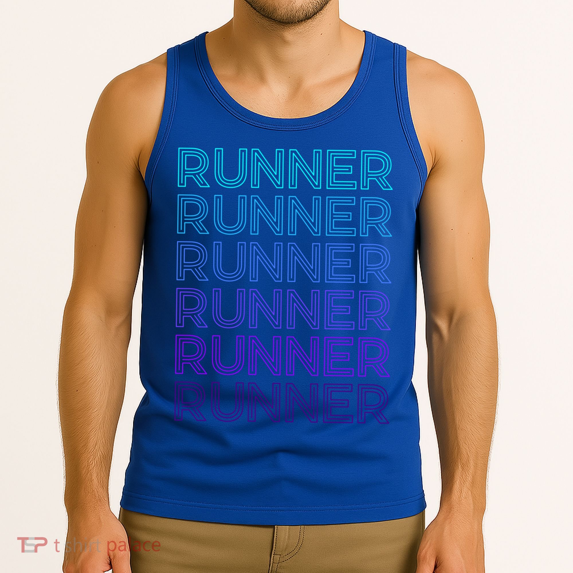 Runner Marathon Running Retro Gift Tank Top