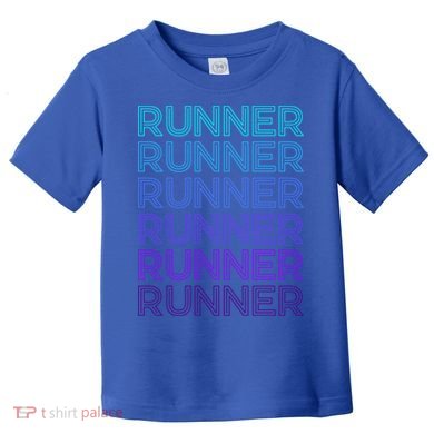 Runner Marathon Running Retro Gift Toddler T-Shirt