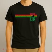 Reggae Music Rastafari Bless Up Lion Of Judah Rasta Gift T-Shirt thumb 3
