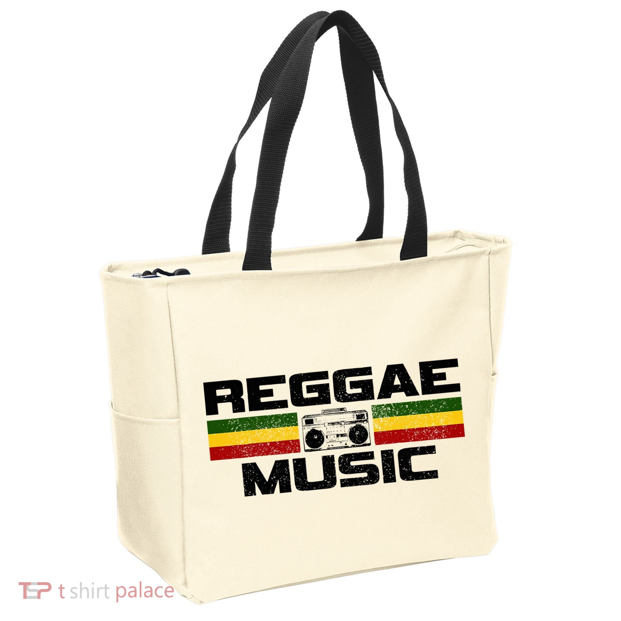 Reggae Music Rastafari Rasta Jamaica Gift Tote Bag