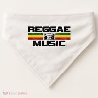 Reggae Music Rastafari Rasta Jamaica Gift USA-Made Doggie Bandana thumb 0