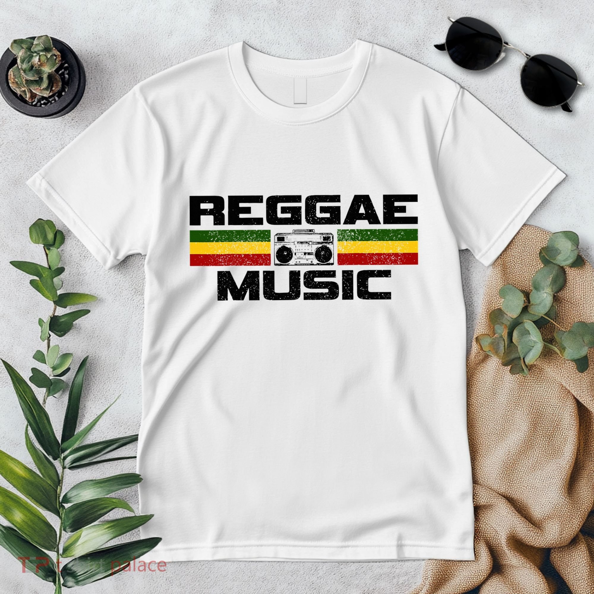Reggae Music Rastafari Rasta Jamaica Gift Premium T-Shirt