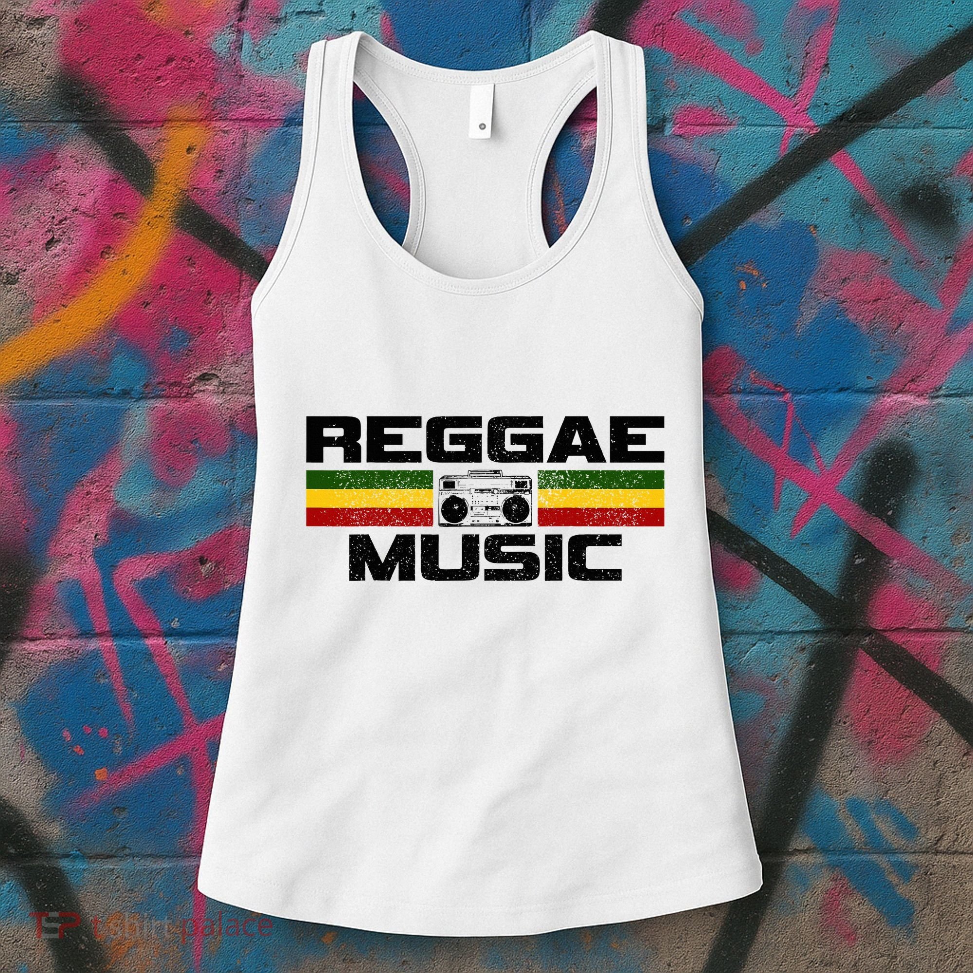 Reggae Music Rastafari Rasta Jamaica Gift Women's Tank Top
