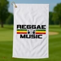Reggae Music Rastafari Rasta Jamaica Gift Golf Towel thumb 1