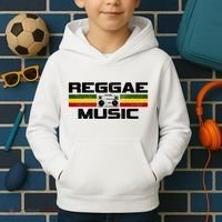 Reggae Music Rastafari Rasta Jamaica Gift Kids Hoodie thumb 2