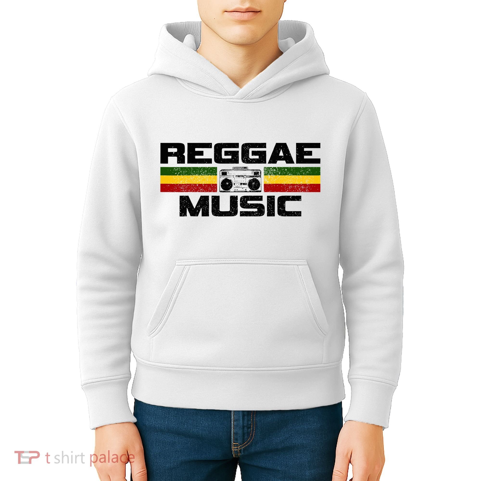 Reggae Music Rastafari Rasta Jamaica Gift Kids Hoodie