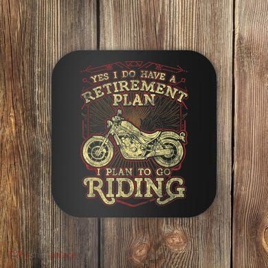 Retirement Motorcycle Riders Biker Coaster