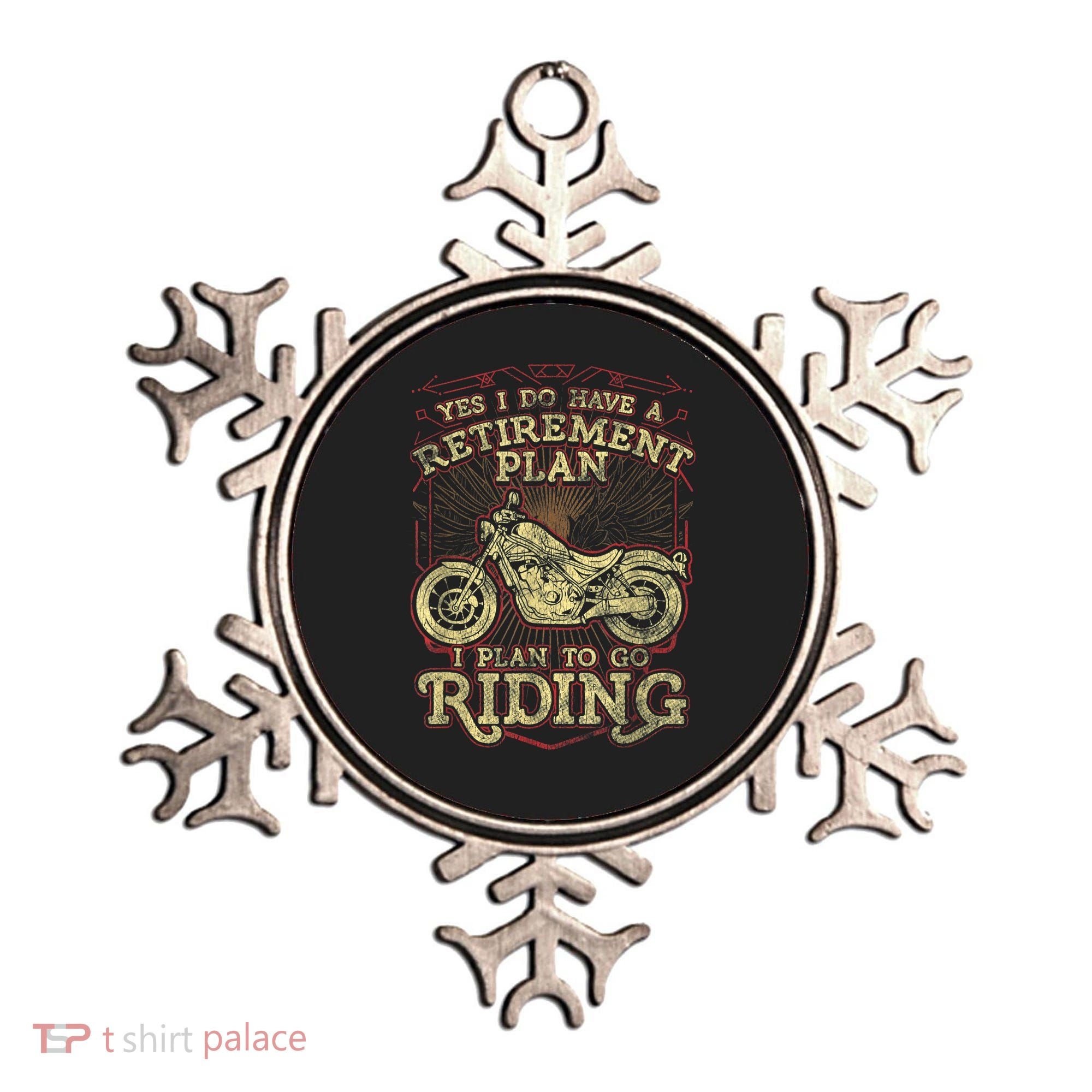 Retirement Motorcycle Riders Biker Ornament