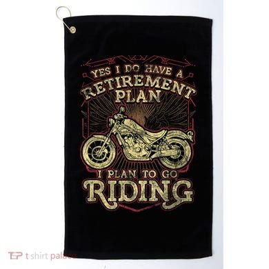 Retirement Motorcycle Riders Biker Golf Towel