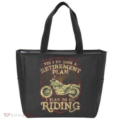 Retirement Motorcycle Riders Biker Tote Bag