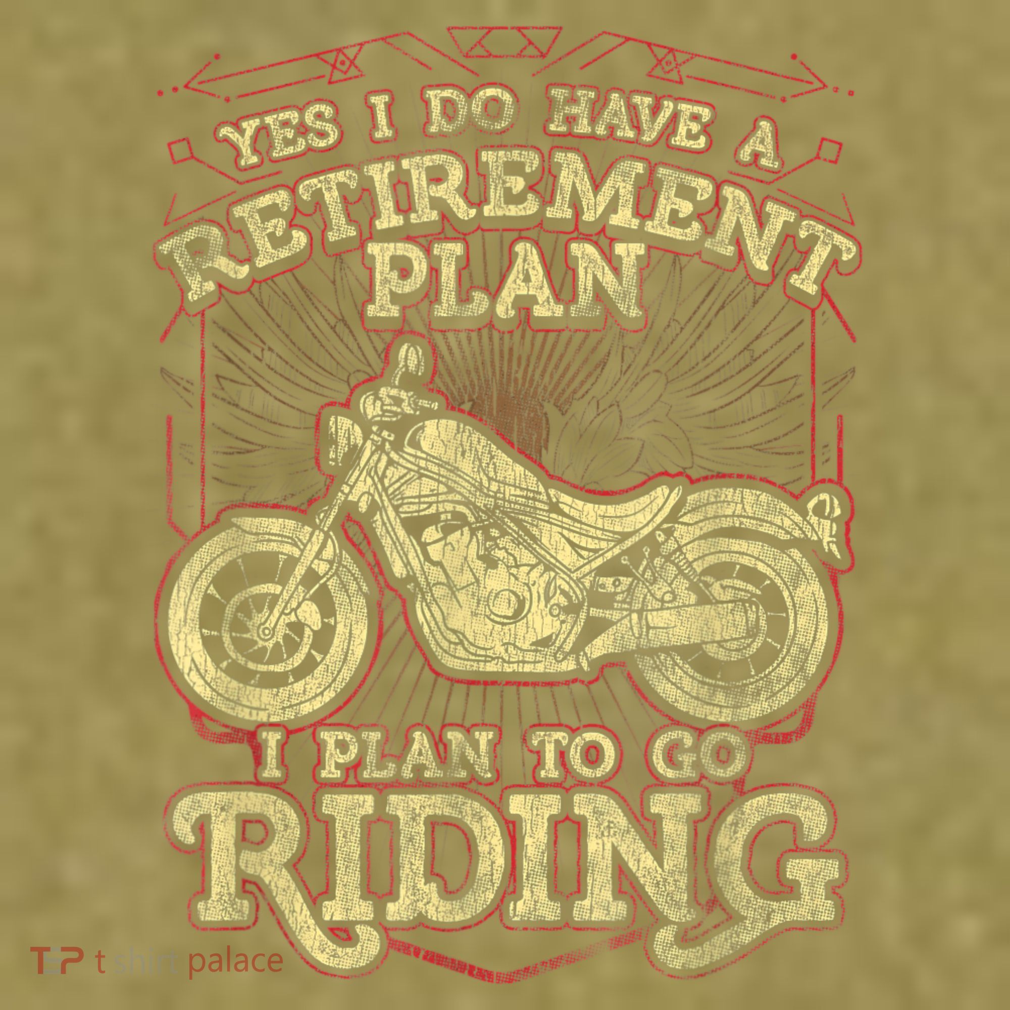 Retirement Motorcycle Riders Biker Garment-Dyed Women's Muscle Tee