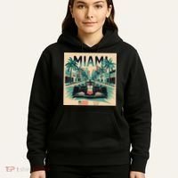 Retro Miami Racing Car Formula Racing Hoodie thumb 5