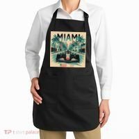 Retro Miami Racing Car Formula Racing Apron thumb 2
