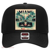 Retro Miami Racing Car Formula Racing Hat thumb 0