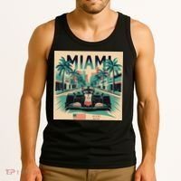 Retro Miami Racing Car Formula Racing Tank Top thumb 3