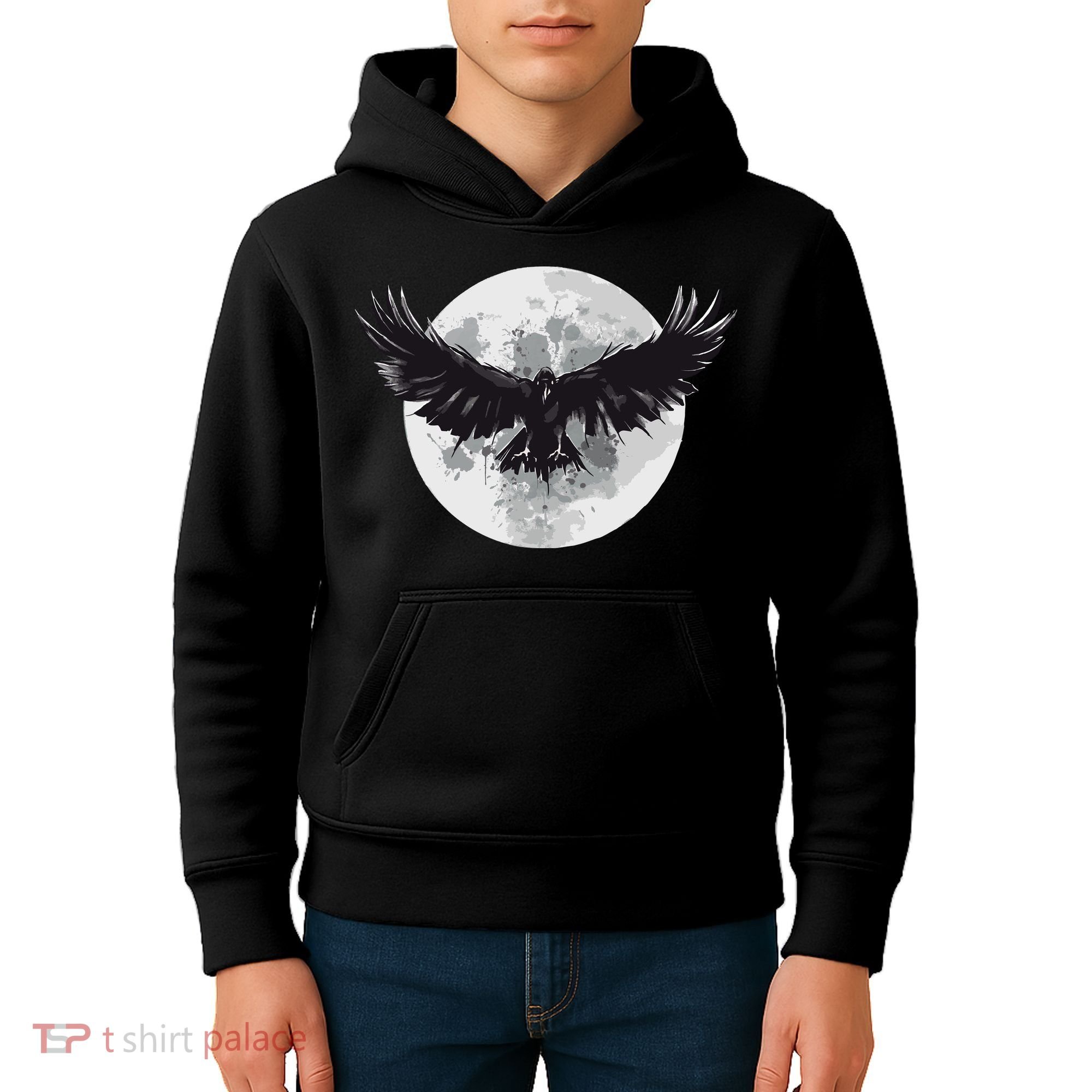 Raven Moon Kids Hoodie