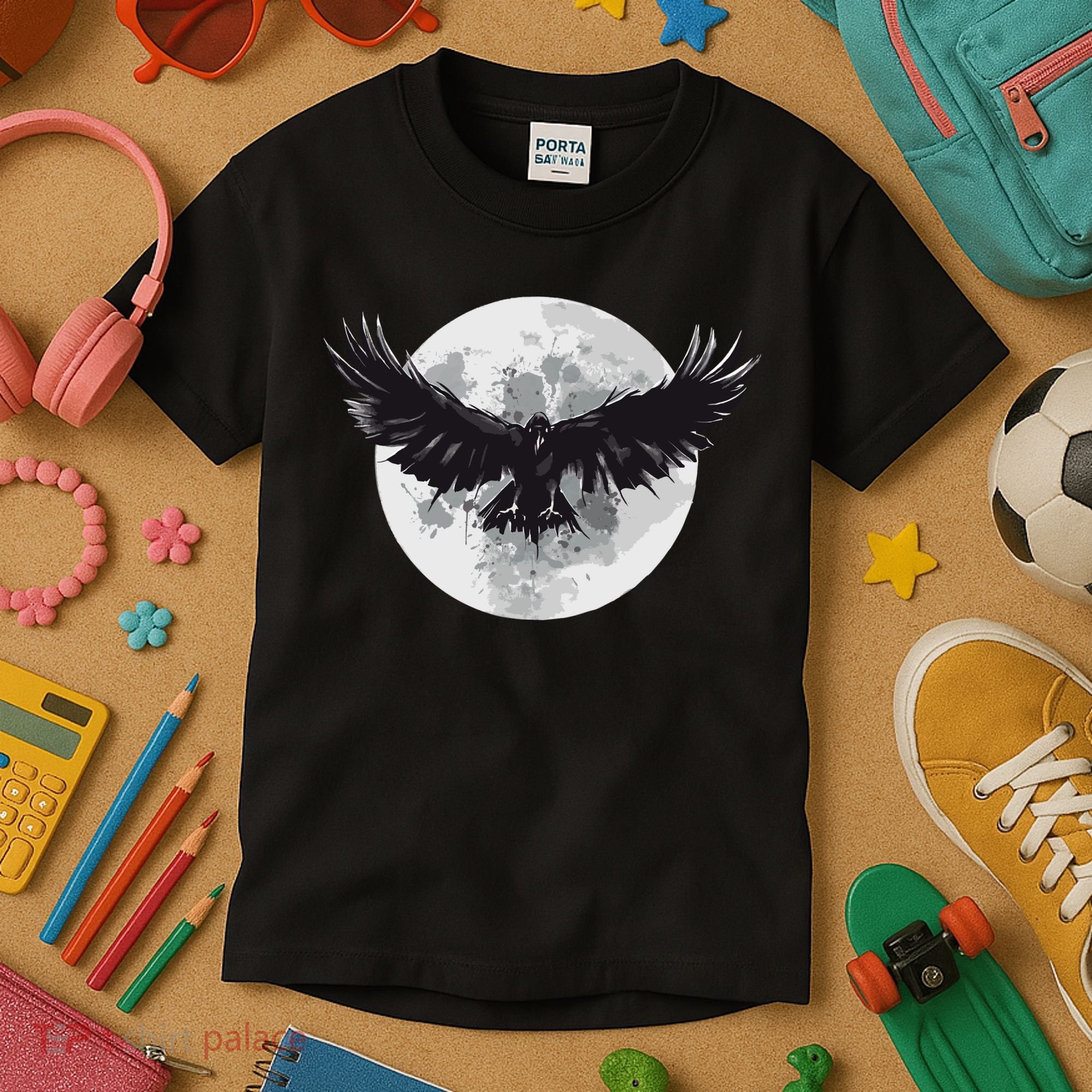 Raven Moon Kids T-Shirt