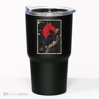 Red Moon Raven Graphic Black Crow Tumbler thumb 0