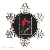 Red Moon Raven Graphic Black Crow Ornament thumb 0