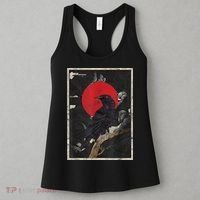 Red Moon Raven Graphic Black Crow Women's Tank Top thumb 3