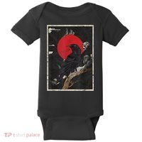 Red Moon Raven Graphic Black Crow Baby Bodysuit thumb 0