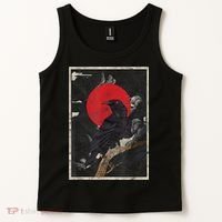 Red Moon Raven Graphic Black Crow Tank Top thumb 2