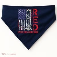 R.E.D. Military Remember Everyone Deployed Usa Flag USA-Made Doggie Bandana thumb 0