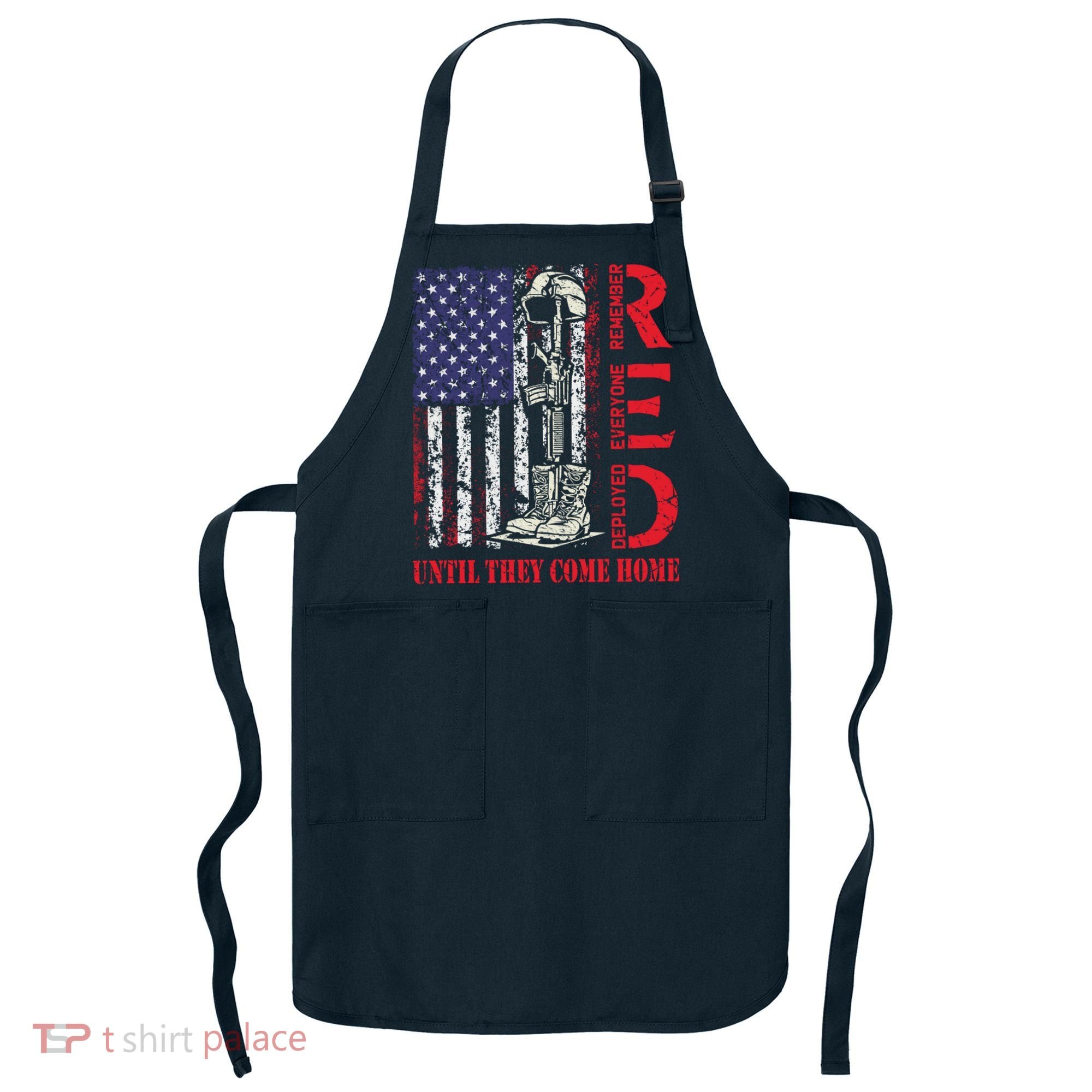 R.E.D. Military Remember Everyone Deployed Usa Flag Apron