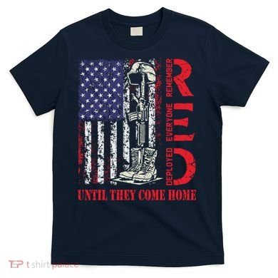 R.E.D. Military Remember Everyone Deployed Usa Flag T-Shirt