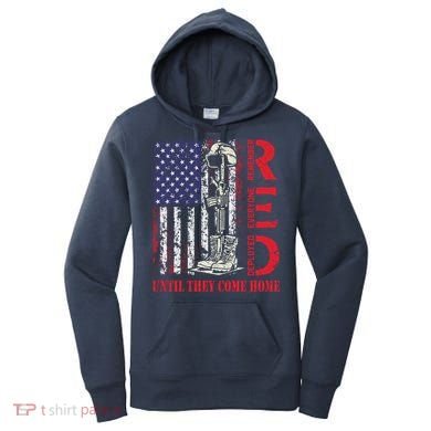R.E.D. Military Remember Everyone Deployed Usa Flag Women's Hoodie