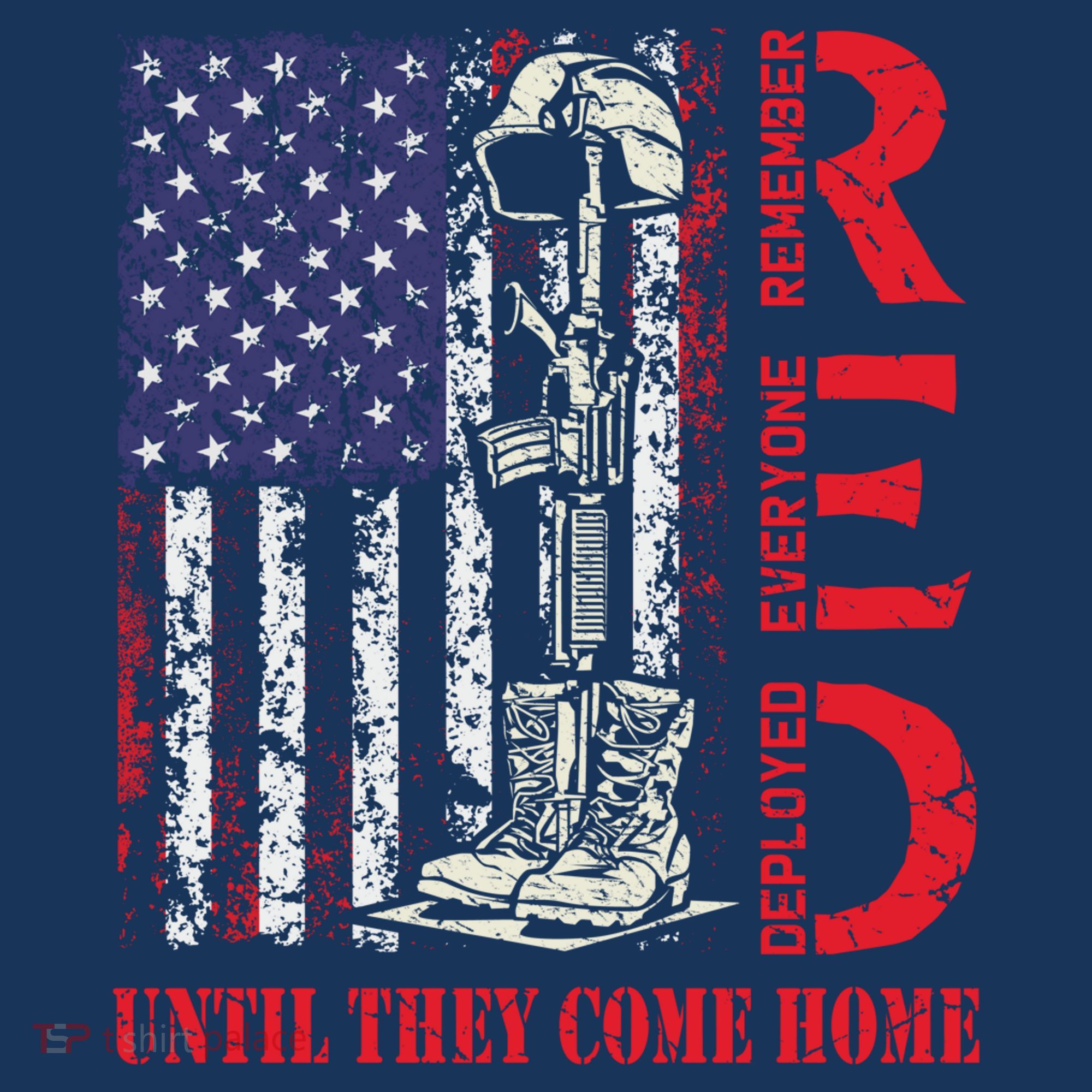 R.E.D. Military Remember Everyone Deployed Usa Flag Baby Bodysuit
