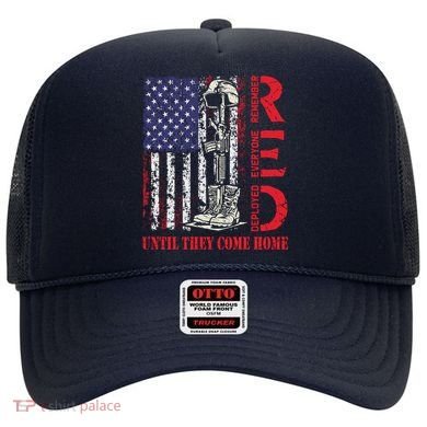 R.E.D. Military Remember Everyone Deployed Usa Flag Hat