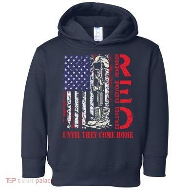 R.E.D. Military Remember Everyone Deployed Usa Flag Toddler Hoodie