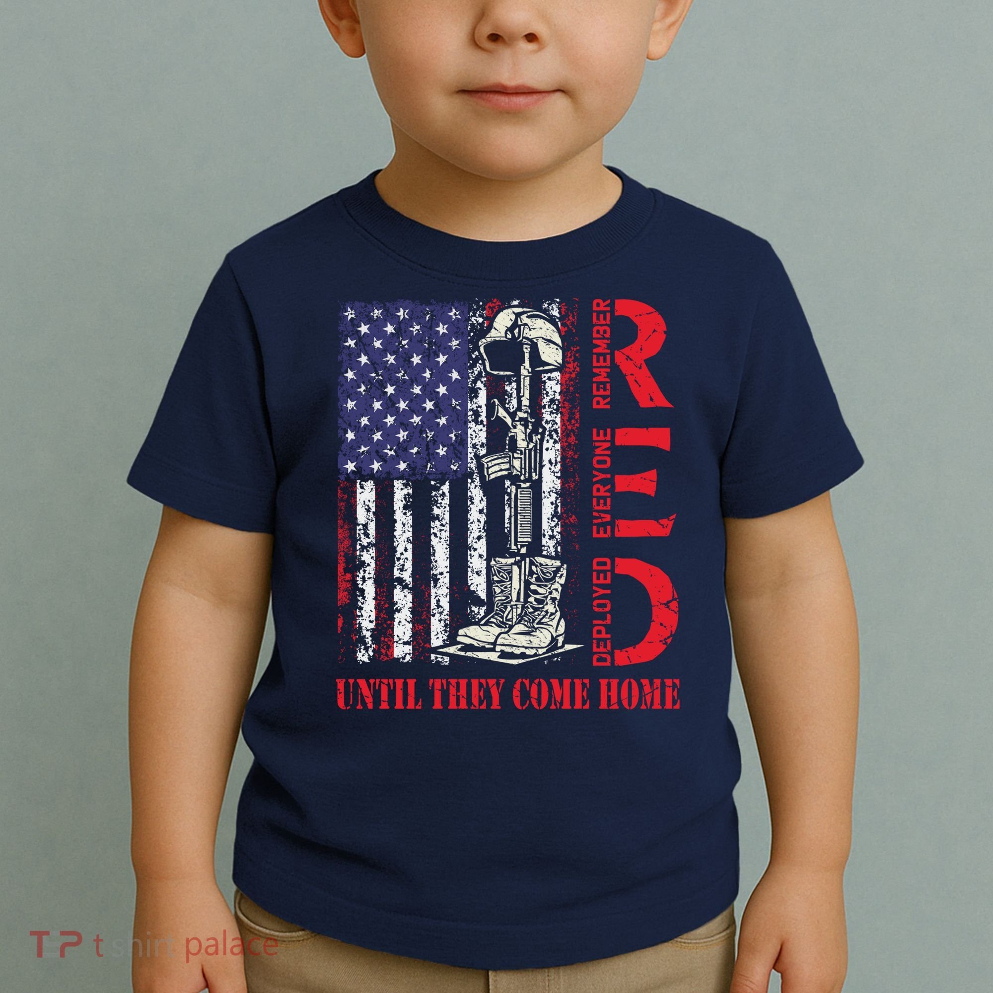 R.E.D. Military Remember Everyone Deployed Usa Flag Toddler T-Shirt