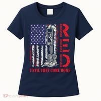 R.E.D. Military Remember Everyone Deployed Usa Flag Women's T-Shirt thumb 0