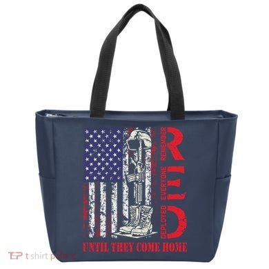 R.E.D. Military Remember Everyone Deployed Usa Flag Tote Bag