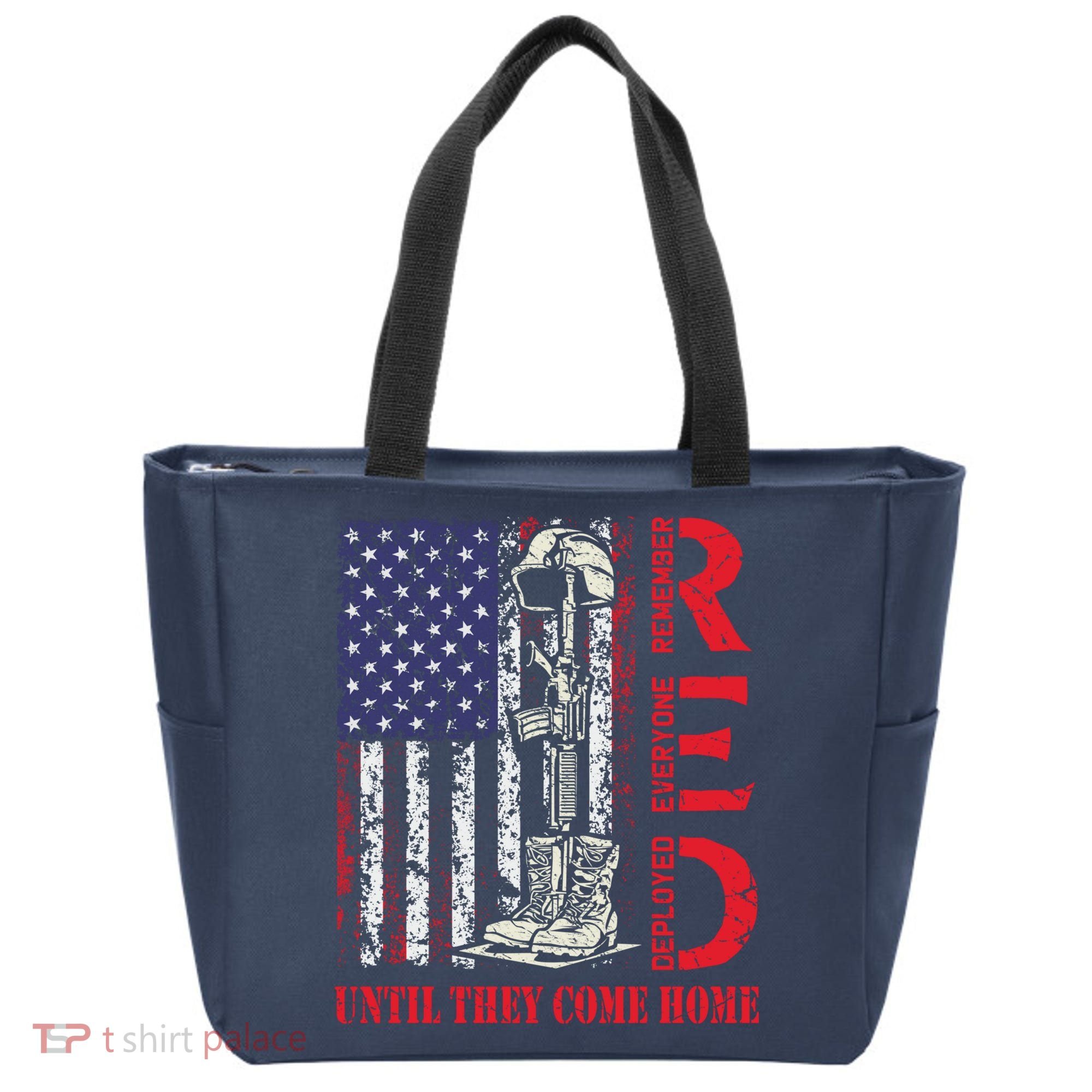 R.E.D. Military Remember Everyone Deployed Usa Flag Tote Bag