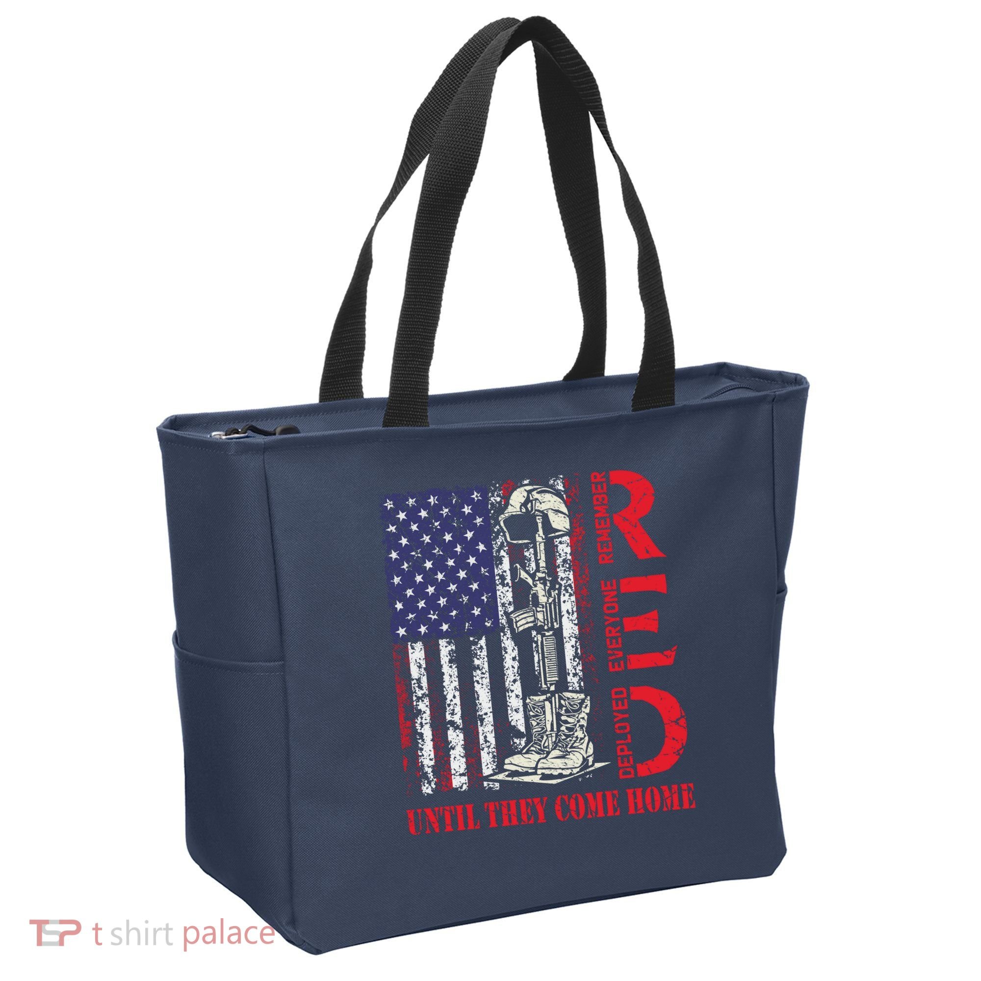 R.E.D. Military Remember Everyone Deployed Usa Flag Tote Bag