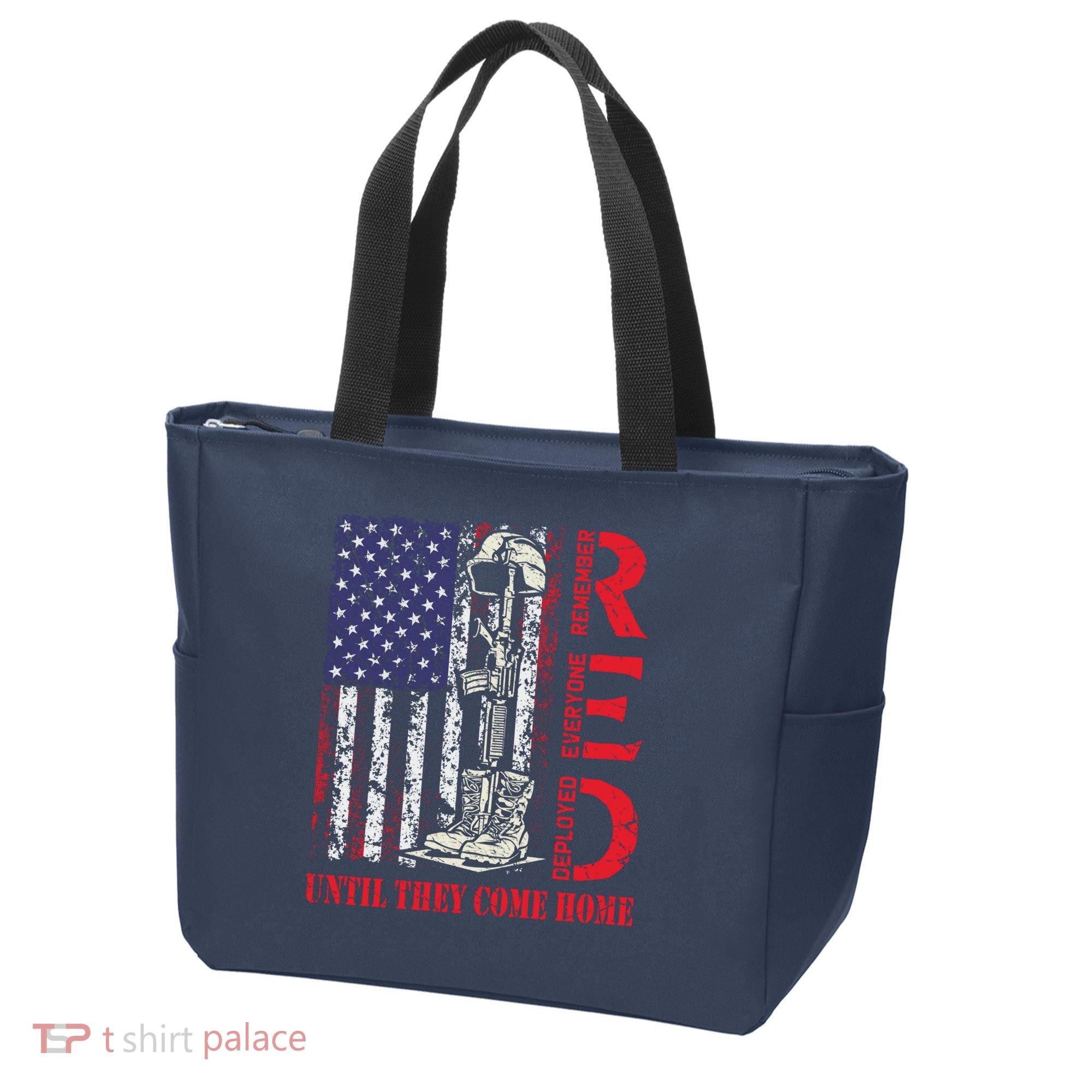 R.E.D. Military Remember Everyone Deployed Usa Flag Tote Bag